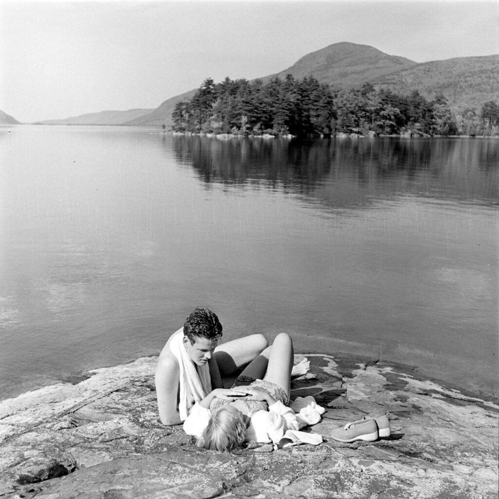 A couple vacationing at Lake George, New York, 1941.