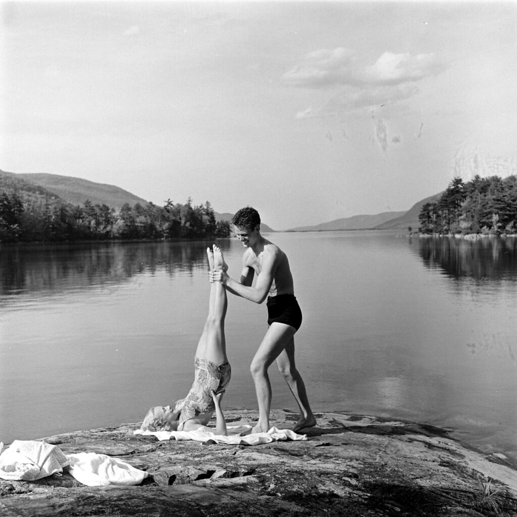 A couple vacationing at Lake George, New York, 1941.