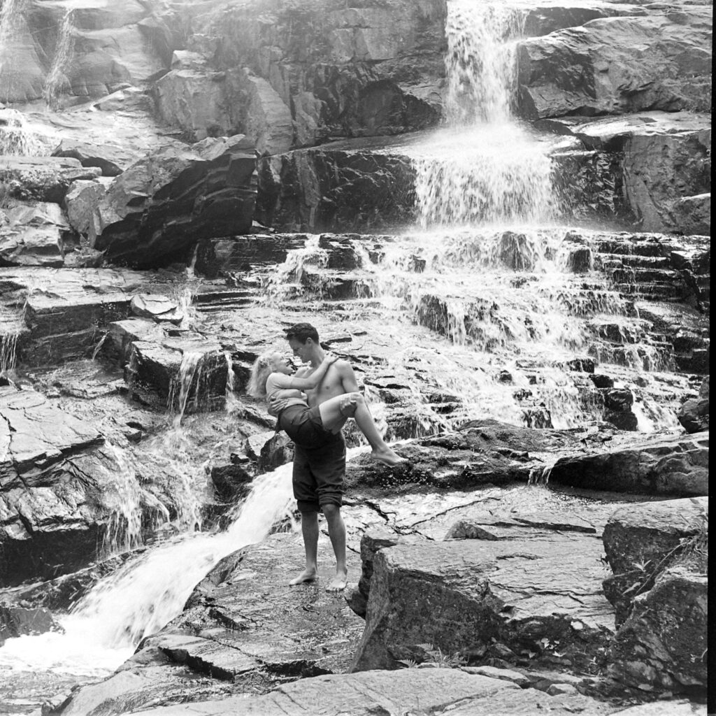 A couple vacationing at Lake George, New York, 1941.